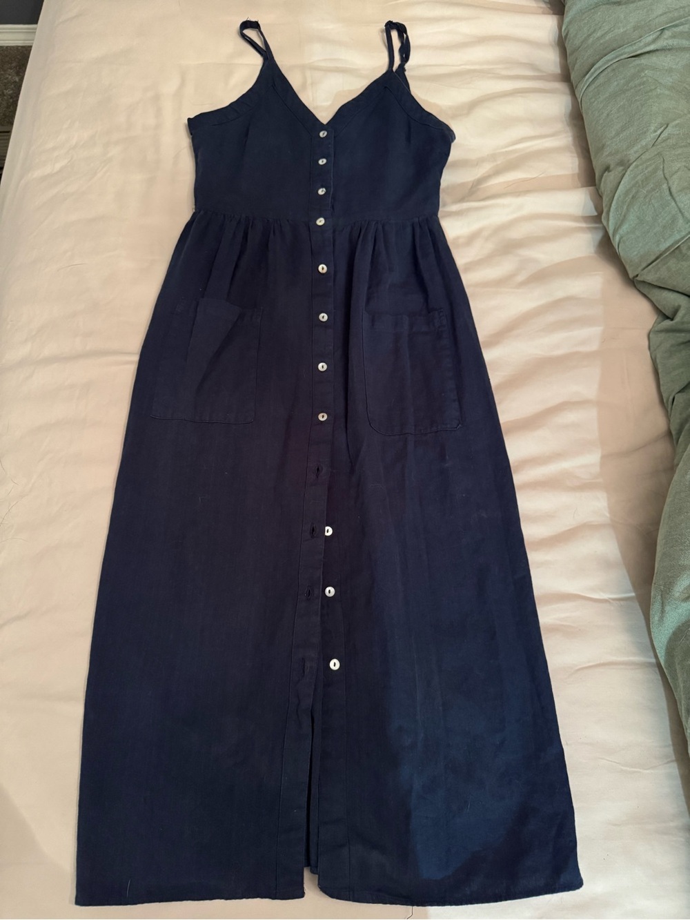 Angie midi button front dress
